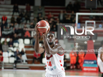 44 Gabe Brown Itelyum Varese, 09 during the FIBA Europe Cup 2023-24 match between Itelyum Varese vs Keravnos BC, in Varese, Italy, on Novemb...
