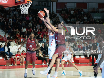 04 Ioannis Pasiali Keravnos BC, 09 during the FIBA Europe Cup 2023-24 match between Itelyum Varese vs Keravnos BC, in Varese, Italy, on Nove...