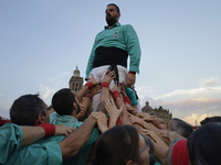 The Castellers de Vilafranca from Catalonia are preparing to present the creation of human towers, a cultural tradition over 200 years old,...