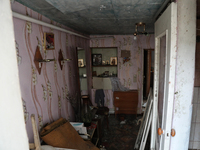 A room is being seen in a hostel that was damaged in a Russian overnight attack in Odesa, southern Ukraine, on December 14, 2023. During the...