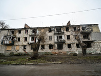 The aftermath of Russian shelling is being seen in the frontline city of Orikhiv, Zaporizhzhia Region, southeastern Ukraine, on December 13,...