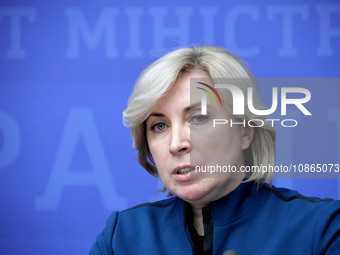 Iryna Vereshchuk, the Vice Prime Minister of Ukraine and Minister for Reintegration of the Temporarily Occupied Territories of Ukraine, is p...
