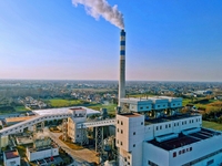 A thermal power company is providing winter heating in Nantong, Jiangsu Province, China, on December 21, 2023. (
