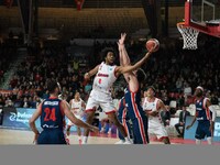 Tomas Woldetensae of Itelyum Varese is playing during the FIBA Europe Cup match between Openjobmetis Varese and CSM Oradea in Varese, Italy,...