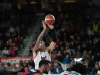 Scott Ulaneo of Itelyum Varese is playing during the FIBA Europe Cup match between Openjobmetis Varese and CSM Oradea in Varese, Italy, on J...