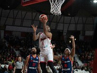 James Young of Itelyum Varese is playing during the FIBA Europe Cup match between Openjobmetis Varese and CSM Oradea in Varese, Italy, on Ja...