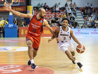 Phil Scrubb and Loren Jackson are playing during the FIBA Europe Cup match between Legia Warszawa and Bahcesehir College in Warsaw, Poland,...