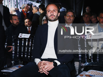 Alberto Gilardino is attending the gala evening for the Amici dei Bambini tournament at Galleria Lampo in Milan, Italy, on February 7, 2024....