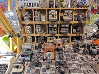 Collectors are displaying antique cameras in Beijing, China, on February 5, 2024. (