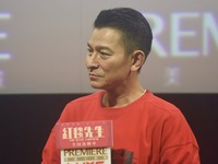 Hong Kong actor Andy Lau is promoting his new film ''The Movie Emperor'' at a cinema in Hangzhou, Zhejiang Province, China, on February 13,...