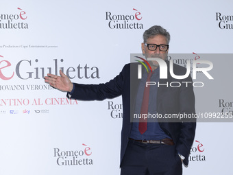 Sergio Castellitto is attending the photocall for the movie ''Giulietta e Romeo'' at the Hotel Visconti in Rome, Italy, on February 13, 2024...