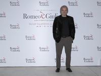 Giovanni Veronesi is attending the photocall for the movie ''Giulietta e Romeo'' at the Hotel Visconti in Rome, Italy, on February 13, 2024....