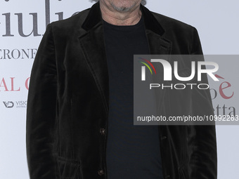 Giovanni Veronesi is attending the photocall for the movie ''Giulietta e Romeo'' at the Hotel Visconti in Rome, Italy, on February 13, 2024....
