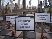 Ukrainians and Poles are gathering in Warsaw, Poland, on February 24, 2024, to commemorate the two years of Russian Invasion of Ukraine (