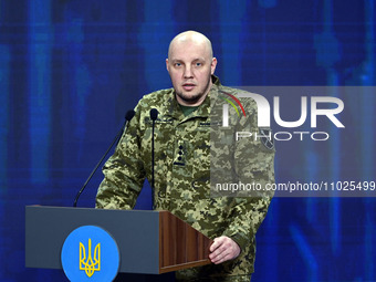 Vadym Sukharevskyi, Deputy Commander-in-Chief of the Armed Forces of Ukraine, is speaking at the forum 