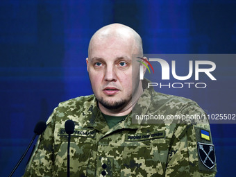 Vadym Sukharevskyi, Deputy Commander-in-Chief of the Armed Forces of Ukraine, is speaking at the forum 