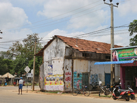 Bullet holes are still visible in buildings in Mullaitivu, Jaffna, Sri Lanka, serving as reminders of the deep scars from the 26-year-long c...