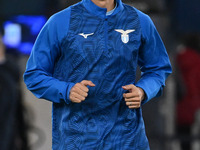 Daichi Kamada of S.S. Lazio is playing during the 27th day of the Serie A Championship between S.S. Lazio and A.C. Milan at the Olympic Stad...