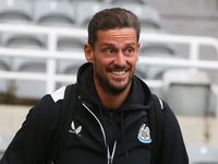 Jason Tindall, the assistant manager of Newcastle United, is watching the Premier League match between Newcastle United and Wolverhampton Wa...