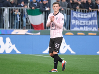 Liam Henderson of Palermo FC is playing in the Italian Serie B soccer championship match between Brescia Calcio and Palermo FC at Mario Riga...