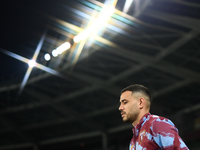 Antonio Sanabria of Torino FC is entering the pitch during the Serie A football match between Torino FC and ACF Fiorentina at Stadio Olimpic...