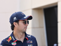 Sergio Perez of Red Bull Racing ahead of the Formula 1 Bahrain Grand Prix at Sakhir Circuit in Sakhir, Bahrain on March 2, 2024. (