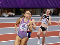 Georgia Bell from Great Britain is competing in the 1500 meters event at the 2024 World Athletics Championships in the Emirates Arena, Glasg...