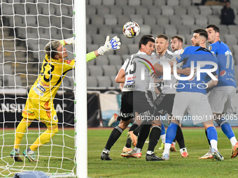 Andrei Cristian Gorcea is in action during Round 28 of the Romania Superliga: FC Universitatea Cluj vs. FC Farul Constanta, taking place at...