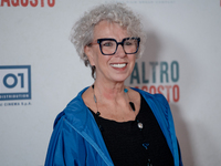 Paola Tiziana Cruciani is attending the photocall for the movie ''Un Altro Ferragosto'' in Rome, Italy, on March 4, 2024. (