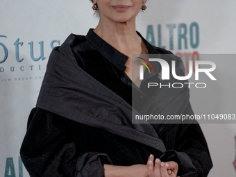 Laura Morante is attending the photocall for the movie ''Un Altro Ferragosto'' in Rome, Italy, on March 4, 2024. (