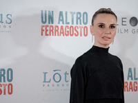 Emanuela Fanelli is attending the photocall for the movie ''Un Altro Ferragosto'' in Rome, Italy, on March 4, 2024. (