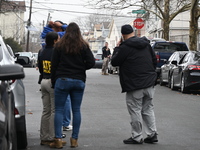 ATF agents are gathering at the scene. They are on scene at a residence on Goodwin Avenue in Newark, New Jersey, United States, on March 6,...