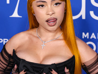 Ice Spice arrives at the 2024 Billboard Women In Music held at the YouTube Theater at SoFi Stadium on March 6, 2024 in Inglewood, Los Angele...