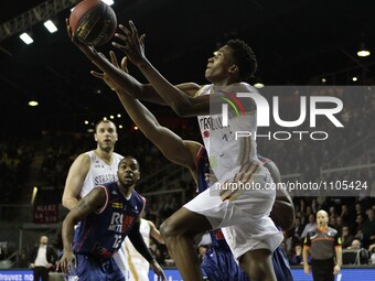 NTILIKINA Frank 17  during the Basket match LNB Pro A 2015-2016 between Strasbourg and Rouen, in Strasbourg, eastern France, on March 12, 20...