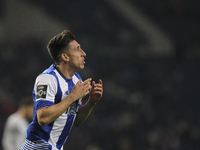 Porto's Mexican midfielder Héctor Herrera celebrates after scoring goal during the Premier League 2015/16 match between FC Porto and CF Unia...