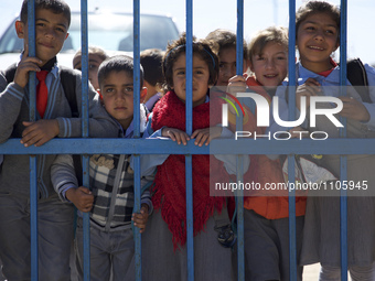 Syrian Kurdish refugees in Domiz 1 refugee camp close to Duhok, the Kurdish Region of Iraq. 9 March 2016 (