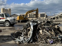 Demolition was seen in progress at Ryan Field, 1501 Central St., Evanston, Illinois, United States, as captured on Saturday, March 9, 2024....