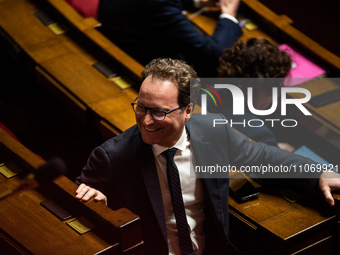 Sylvain Maillard, President of the Renaissance group in Parliament, is participating in the debate on the bill on nuclear safety and radiati...
