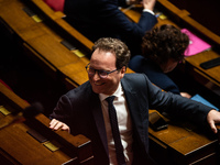 Sylvain Maillard, President of the Renaissance group in Parliament, is participating in the debate on the bill on nuclear safety and radiati...