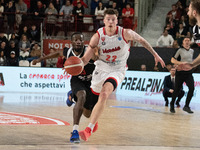 Sean McDermott of Itelyum Varese is playing during the FIBA Europe Cup match between Openjobmetis Varese and Nymburk basketball in Varese, I...