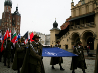 People are celebrating the 25th anniversary of Poland joining NATO in Krakow, Poland, on March 12, 2024. There are currently 32 member state...