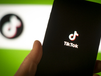 The TikTok short-form video hosting service application is seen on a mobile device in this illustration photo taken on 14 March, 2024. The U...