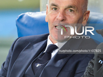 Stefano Pioli during the Italian Serie A football match between S.S. Lazio and A.C. Atalanta at the Olympic Stadium in Rome, on march 13, 20...