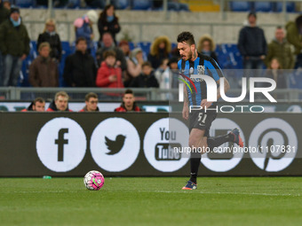 Mauricio Pinilla during the Italian Serie A football match between S.S. Lazio and A.C. Atalanta at the Olympic Stadium in Rome, on march 13,...