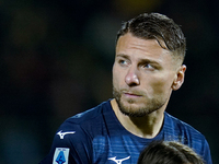 Ciro Immobile of SS Lazio looks on during the Serie A TIM match between Frosinone Calcio and SS Lazio at Stadio Benito Stirpe on March 15, 2...