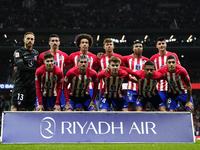 Atletico line up during the LaLiga EA Sports match between Atletico Madrid and FC Barcelona at Civitas Metropolitano Stadium on March 17, 20...