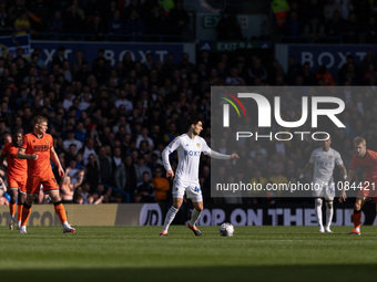 Ilia Gruev of Leeds United is playing during the Sky Bet Championship match between Leeds United and Millwall at Elland Road in Leeds, on Ma...