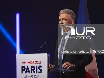 Christophe Gomart, number three on the list for the French right-wing party Les Republicains (LR) for the upcoming June European elections,...