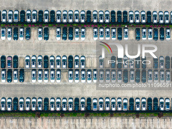 An aerial photo is showing the SERES auto factory in Chongqing, China, on March 24, 2024. Reports are indicating that, with Huawei's partici...