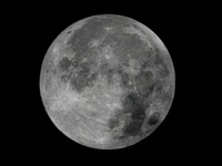 The full Worm Moon is appearing in Colombo, Sri Lanka, on March 25, 2024. (
